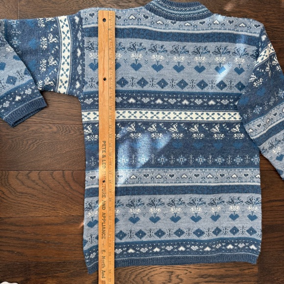 Vintage Spunky Women’s Cottagecore Sweater Sz S Made In USA 80's Hearts Granny - Picture 9 of 9